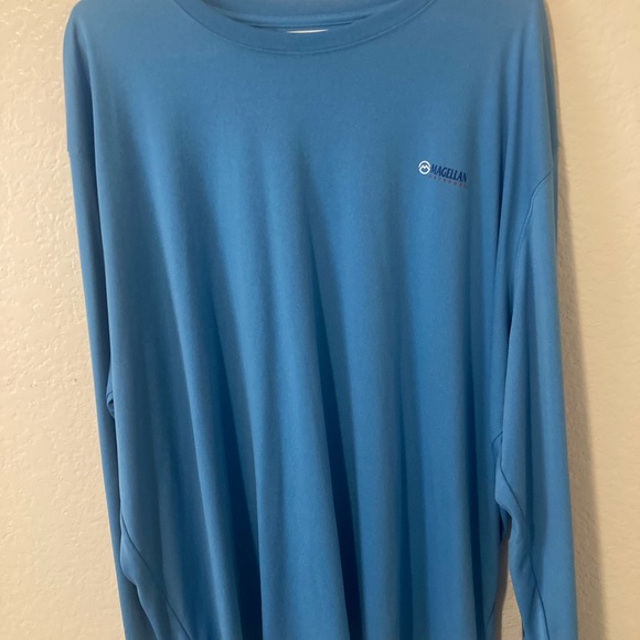 Magellan Outdoors Blue Long Sleeve Shirt - Picture 1 of 4
